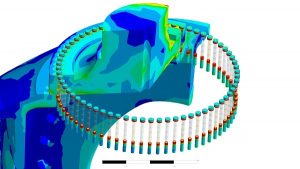 FEM Dienstleister - Dienstleistung: Schraubenberechnung (Ansys Ergebnisplot)