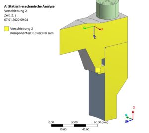 FE-Modell - Randbedingungen an Schnittflächen des Modells definiert-2